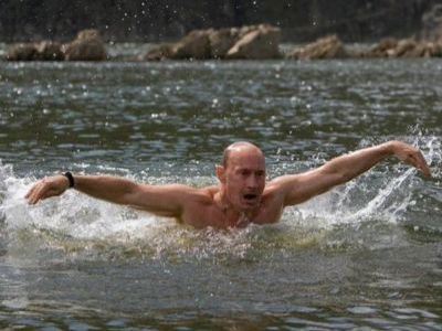 Путин тонет. Фото: truthrevolt.org