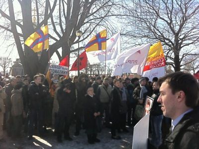 Митинг в Петербурге. Фото из "Твиттера" Суходольского.