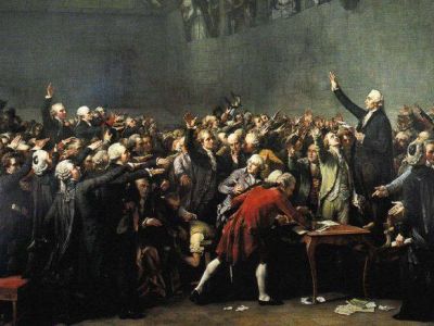 О.Кудер, "Клятва в зале для игры в мяч" (Генеральные Штаты, 1789 г.): gallerix.ru