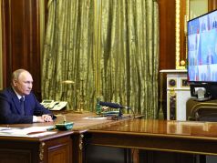 Владимир Путин на онлайн-совещании с членами Совбза, 10.10.22. Фото: kremlin.ru