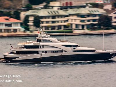 Яхта Victoria в Стамбуле в ноябре 2020 года Фото: MarineTraffic
