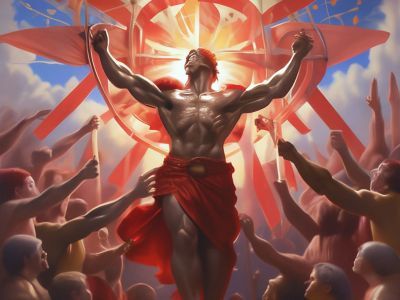 Триумф воли. Источник: https://shedevrum.ai/post/496b728a558c11eea618b29646062438/